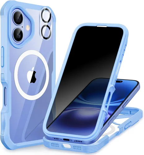 Vista 16 de CENHUFO Funda de privacidad para iPhone 11 Pro, funda de cuerpo completo con protector de pantalla de privacidad de vidrio templado 9H integrado