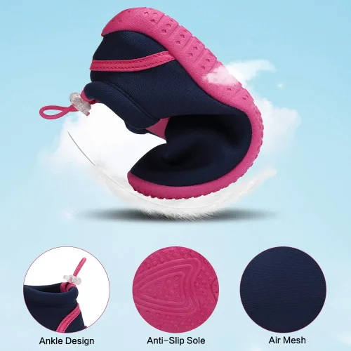 Vista 5 de CIOR - Zapatos acuáticos para niños pequeños, para piscina, playa, deportes, de secado rápido, zapatos atléticos para niñas y niños