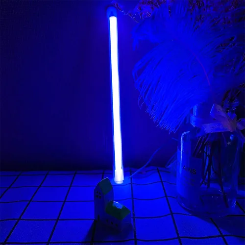 Vista 15 de ENUOLI Letrero de neón azul con letras LED USB/luces alimentadas por batería, letrero alfabético, marquesina, letra, decoración, luces nocturnas