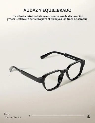 Vista 3 de TIJN Gafas de Bloqueo de Luz Azul para Mujeres y Hombres Marco Rectangular TR90 y Estilo Elegante Preppy Gafas de Pantalla de Computadora