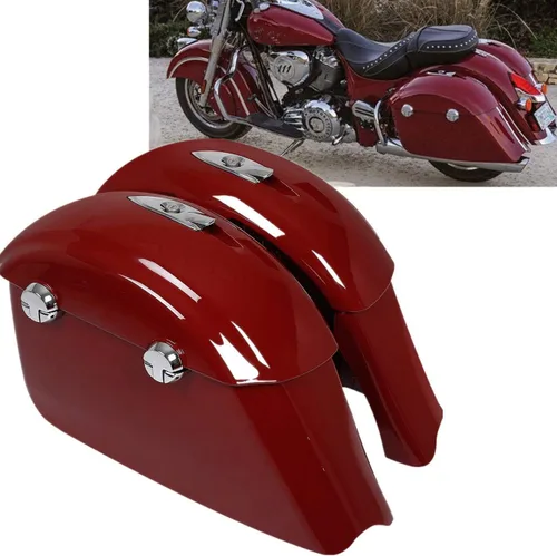 Vista 16 de TCT-MOTORPARTS Alforjas duras para Indian Chieftain Dark Horse Limited 2019-2023 gris acero