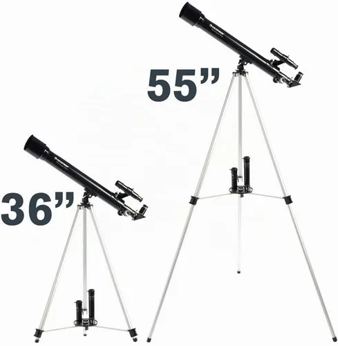 Vista 7 de Celestron - Telescopio PowerSeeker 50AZ - Telescopio manual Alt-Azimut para principiantes - Compacto y portátil - Paquete de software de astronomía