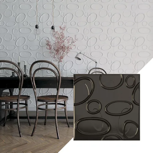 Vista 31 de Ekena Millwork WP20X20FEWH 19 5/8 pulgadas de ancho x 19 5/8 pulgadas de alto Felix EnduraWall Decorativo 3D Panel de pared cubre 2.67 pies cuadrados