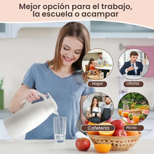 Vista 6 de Norme - Crema térmica para jarra de café, 2 unidades, color beige, 51 onzas