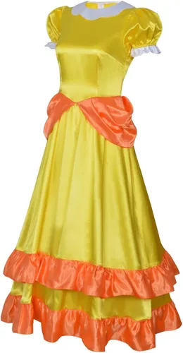 Vista 2 de FEIWOBIRD Disfraz de princesa melocotón para mujer, vestido de fiesta de Super Brothers