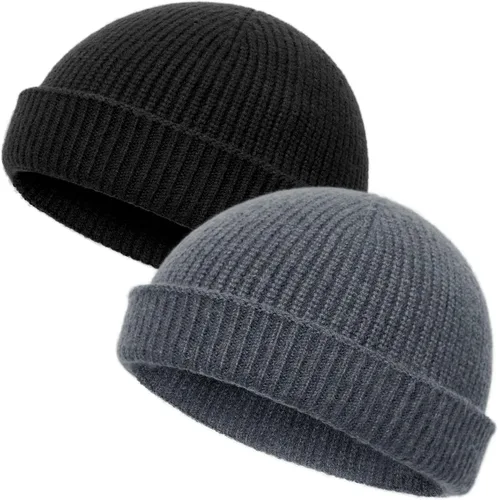 Vista 8 de vidsel Gorro de lana fina de pescador para hombres y mujeres, gorra de moda
