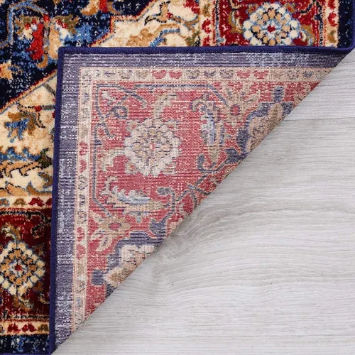 Vista 5 de LUXE WEAVERS Howell Collection 2525 - Alfombra oriental azul marino de 5 x 7