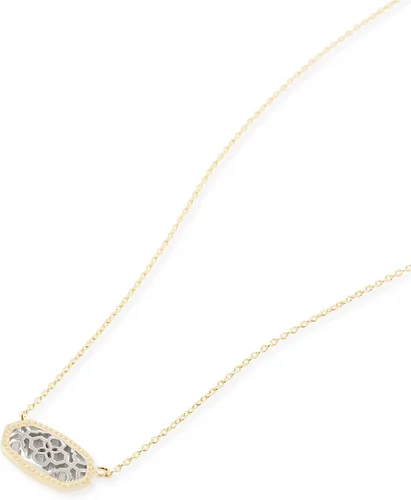 Vista 2 de Collar con dije Kendra Scott Elisa para mujer, joyería de moda, chapado en oro de 14quilates