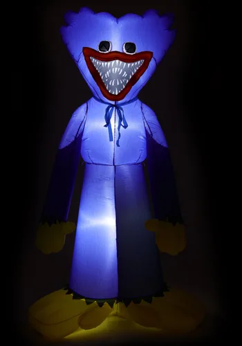 Vista 4 de Decoración Inflable Huggy Wuggy de 4.5 Metros Multicolor