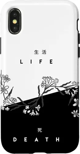 Vista 5 de Life Death Flowers - Funda de regalo japonesa minimalista con luz oscura para iPhone 17