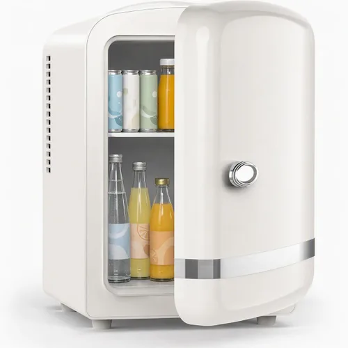 Vista 12 de Kismile 4L Mini refrigerador 6 latas de bebidas refrigerador para la Negro