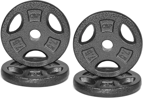 Vista 21 de CAP Barbell Placas de peso de agarre estándar de 1 pulgada