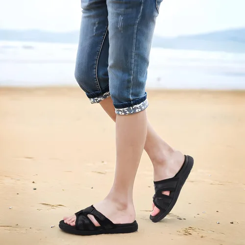 Vista 6 de COFACE Sandalias de recuperación deportiva para hombre, fascitis plantar, suaves, ligeras, ortopédicas