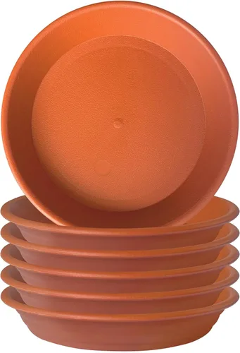 Vista 12 de 6 platillos de plástico para plantas de 5 pulgadas, tamaño individual, grueso y fuerte de 6, 8, 10, 12 pulgadas, bandeja de recogedor de agua