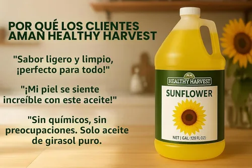 Vista 4 de Aceite de girasol sin OMG Healthy Harvest
