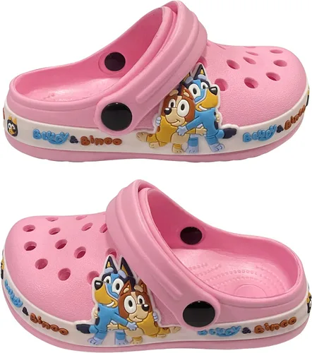 Vista 4 de Mciwyhu Zuecos de dibujos animados para niños y niñas, zuecos de jardín, zapatos para niños, pantuflas de playa