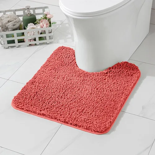 Vista 9 de MIULEE Alfombras de baño negras, suaves y pequeñas, absorbentes, antideslizantes, de secado rápido, esponjosas, para baño, bañera y duchas, lavables