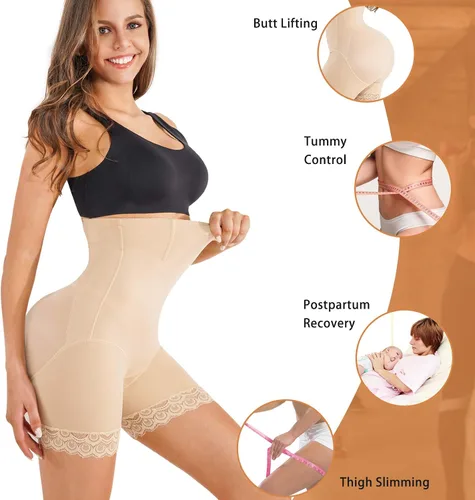 Vista 2 de Nebility Faja moldeadora de encaje con control de abdomen para mujer