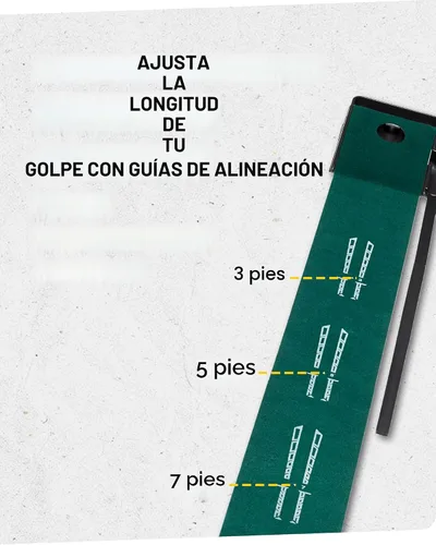 Vista 3 de SKLZ Putting Green: Perfect Your Golf Skills with Realistic Home Practice - Improve Your Putting Stroke, Lower Your Scores, and Enjoy Convenient
