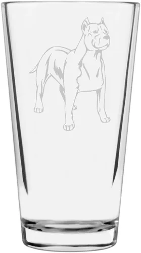 Vista 233 de Podenco Canario - Vaso de pinta de 16 onzas con temática de perro personalizado