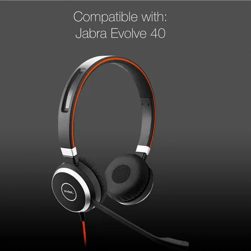 Vista 6 de Almohadillas de espuma para auriculares, cómodas y ajustadas, diseñadas para ser compatibles con Jabra Evolve Series 20/30/40/65, auriculares