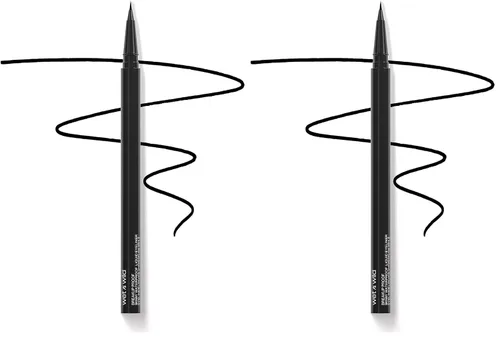 Vista 10 de Wet n Wild Mega Last - Delineador de ojos retráctil a prueba de ruptura, negro más negro