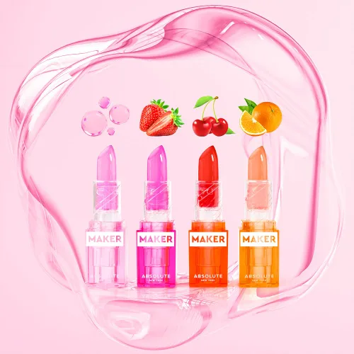 Vista 3 de Absolute New York Romantic Drive Color Adapting Jelly Lipstick MLMM06 Unidad romántica