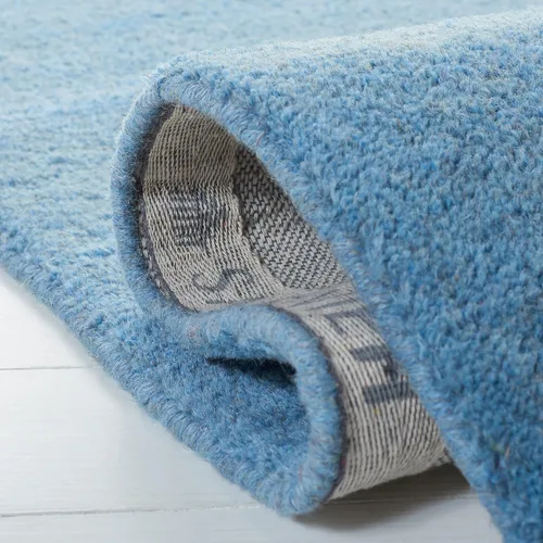 Vista 4 de SAFAVIEH Himalaya Collection - Alfombra decorativa, 2 x 3 pies, color azul, lana hecha a mano, ideal para zonas de alto tráfico en entrada, sala