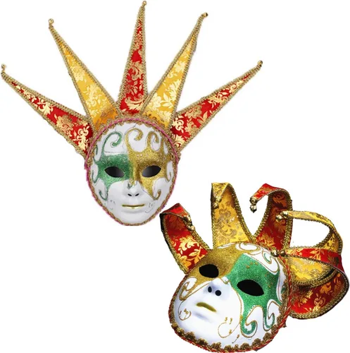 Vista 7 de Máscara de cara completa para carnaval, Mardi Gras, cosplay, fiesta de Halloween, decoración de pared