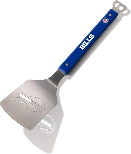 Vista 13 de YouTheFan NFL Sportula (espátula) de acero inoxidable de 18 pulgadas con abrebotellas