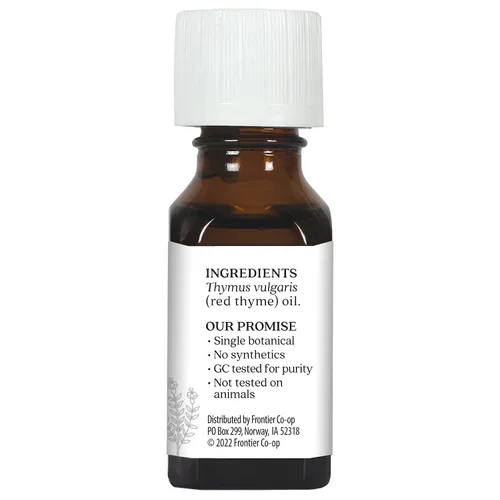 Vista 3 de Aceite esencial de tomillo rojo Aura Cacia Probado por GC/MS para pureza 15 ml (0.5 fl. oz.)