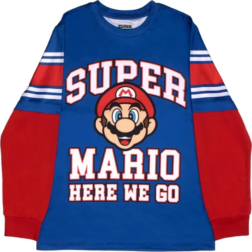 Vista 3 de Nintendo Kids Super Mario Bros Mario & Luigi Boys Long Sleeve 2-Pack Active Mesh T-Shirt Bundle Set for Boys