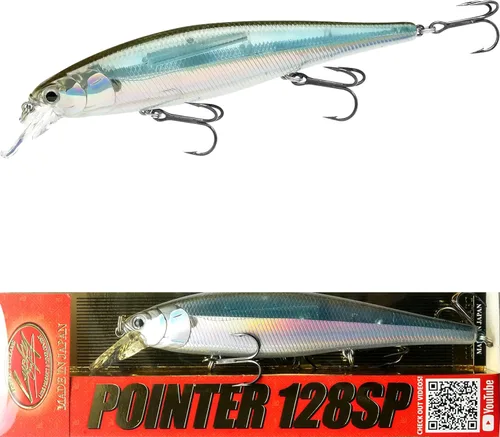 Vista 18 de LUCKY CRAFT Pointer 128SP, Señuelo de Pesca de Lubina de Lago de Agua Dulce, Jerkbait, Suspendido, Aparejos de Pesca, Accesorios de Pesca, Equipo