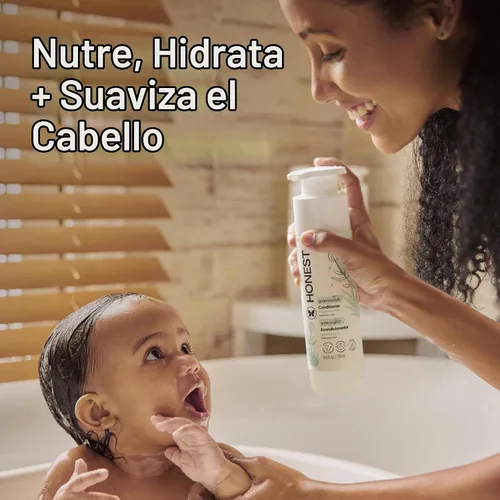 Vista 3 de The Honest Company Acondicionador, hipoalergénico, sin fragancia, 10 fl oz