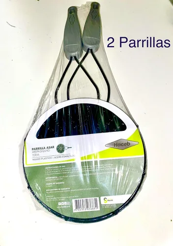 Vista 5 de HACEB PARRILLA PARA ÁREAS ASAR - PAQUETE TORTILLAS X 2 IMPORTADA DE COLOMBIA, Regular, NEGRO