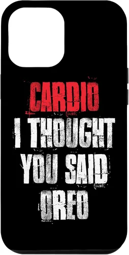 Vista 26 de Funda divertida de entrenamiento de gimnasio para iPhone 11 Pro Cardio I Thought You Said Oreo