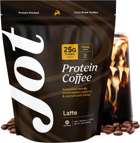 Vista 7 de NUEVO Jot - Café en polvo de colágeno con impulso y beneficios, 0.71 oz de péptidos de colágeno hidrolizados y 170 mg de cafeína, café en polvo