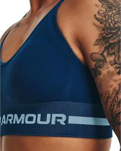 Vista 3 de Under Armour - Brasier largo y sin costuras, para mujer