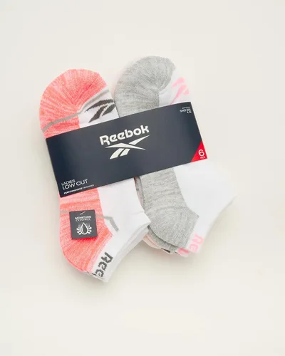 Vista 2 de Reebok Calcetines acolchados de corte bajo para mujer (6 unidades)
