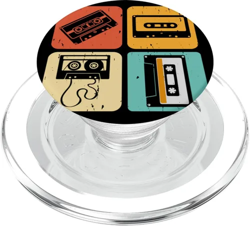 Vista 7 de Cassette Tape Music 70s, 80s, 90s, Retro Playlist PopSockets Standard PopGrip