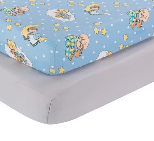 Vista 27 de Everyday Kids Paquete de 2 Sábanas Bajeras para Cuna para Niña, 100% Sábana de Bebé de Microfibra Suave y Transpirable, Se Adapta a Colchones
