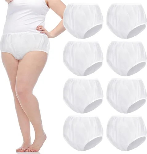 Vista 7 de 9 piezas de ropa interior impermeable para incontinencia, pantalones de plástico a prueba de fugas, protector de incontinencia, protector de pañal