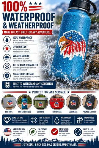Vista 3 de Nickerchen I'm Dschungel Vinyl Stickers 3 Pack 3 Inch