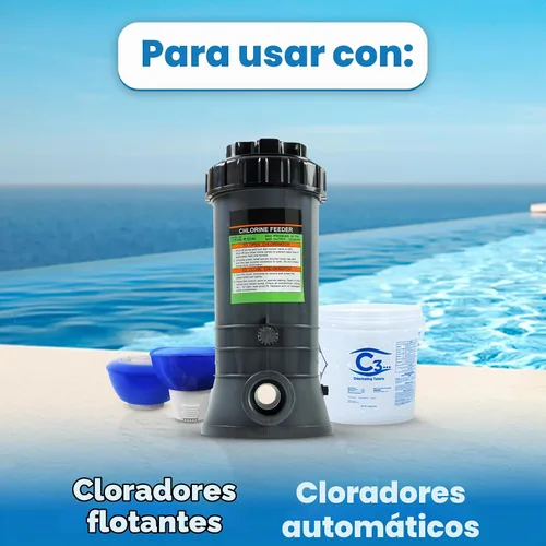Vista 4 de C3 Pestañas de cloro estabilizadas de 3 pulgadas para piscinas Fácil de usar para piscinas sobre el suelo o enterradas Tabletas de cloro