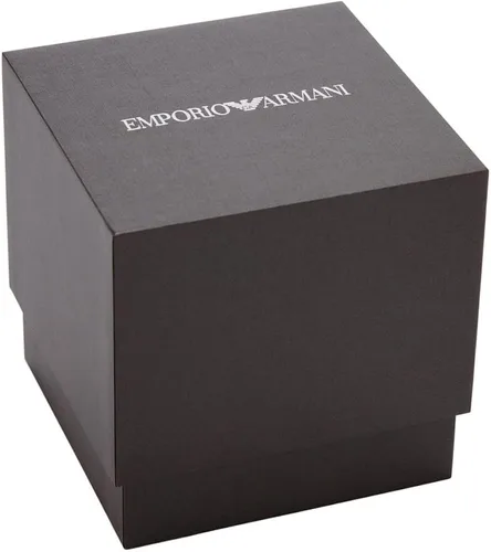 Vista 4 de Emporio Armani Reloj deportivo plateado AR5988 para hombre, Acero inoxidable, Reloj de cuarzo, cronógrafo, movimiento de cuarzo