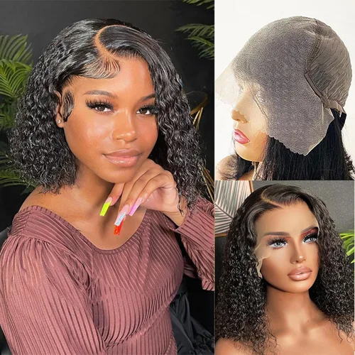 Vista 10 de Highlight Pelucas de Encaje Frontal 13x6 Cabello Humano Rubio Miel Ombré Ondas Profundas Pelucas de Encaje Frontal Cabello Humano para Mujeres