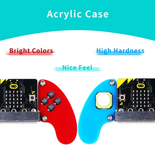 Vista 2 de ELECFREAKS microbit Game Joystick Mango de control inalámbrico por Microbit STEAM Education DIY controlador de programación gráfica (sin microbit)