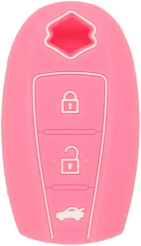 Vista 7 de Funda protectora de silicona Segaden compatible con llave remota de 2 botones para Suzuki CV4543 Negra