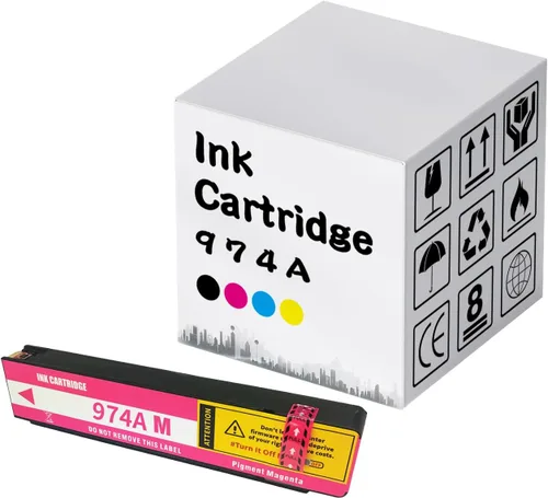 Vista 12 de Cartuchos de tinta 974A remanufacturados de alto rendimiento 974A para cartuchos de tinta 974A para impresoras HP PageWide X352DW X377DW X452DW Negro