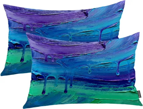 Vista 51 de Shrahala Juego de 2 fundas de almohada de mandala de color beige para exteriores, cuadradas, mandala, para interiores, de lino resistente al agua